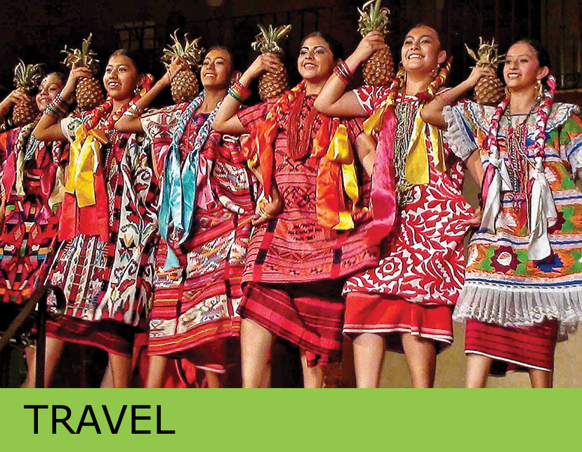 Women in colorful dresses
